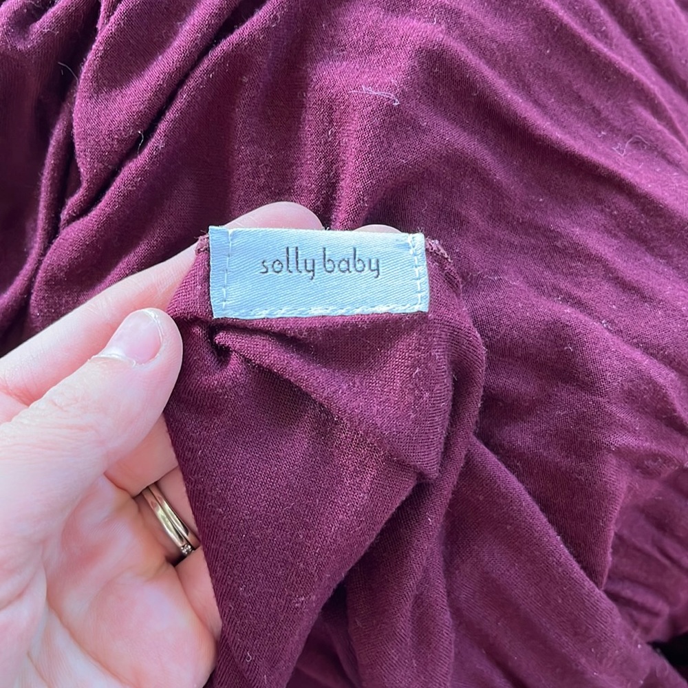 Solly baby wrap - bergundy/maroon color